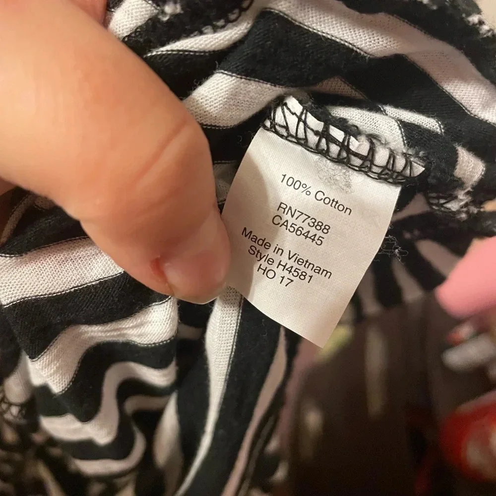 J.CREW STRIPED RUFFLE LONG SLEEVE SHIRT